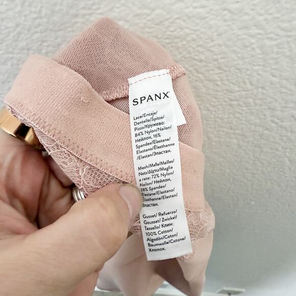 [Spanx] Vintage Rose Nude High Waisted Brief Spotlight On Lace NWT Size Large L - Picture 7 of 9